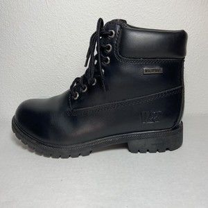 Rugged Outback Black Waterproof Skid Resistant Hiking Work Boots Lace Men's 7W